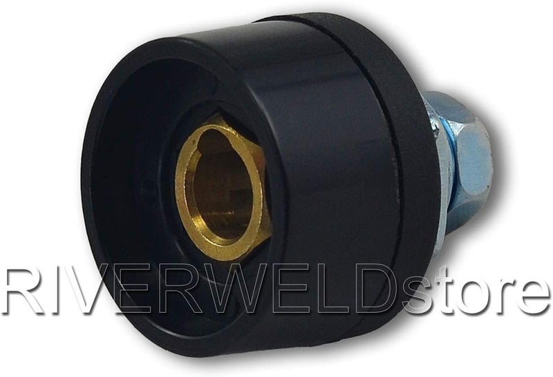 RIVERWELD TIG Welding Cable Panel Connector Socket DKZ35-50 315Amp with Black and Red Color Dinse-Style Quick Fitting 4pcs - Image 2